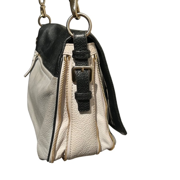 Kate Spade Black & Gray Leather Expandable Crossbody Bag - Picture 5 of 14